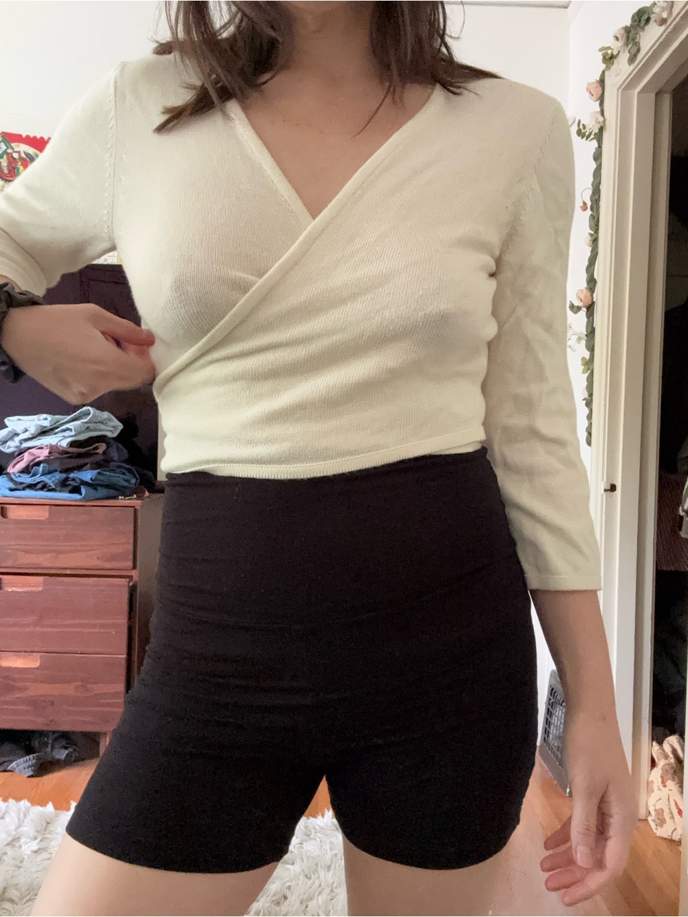 Shaina Mote Elsa top in cream white